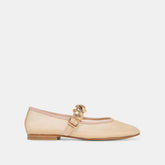 Relan French Vanilla Mesh Ballet Flats
