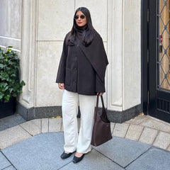 Reyes Black Leather Ballet Flats