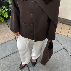 Reyes Black Leather Ballet Flats