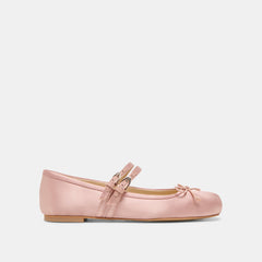 Gibsen Blush Satin Ballet Flats