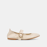 Caely Bone Leather Ballet Flats