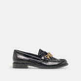 Waylen Midnight Crinkle Patent Loafers