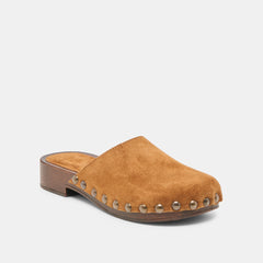 Alanis Chestnut Suede Flats