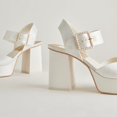 Bobby Pearl White Pearl Heels