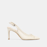 Yela White Tulle Heels