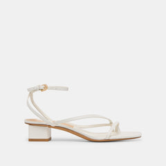 Karlos True White Leather Sandals