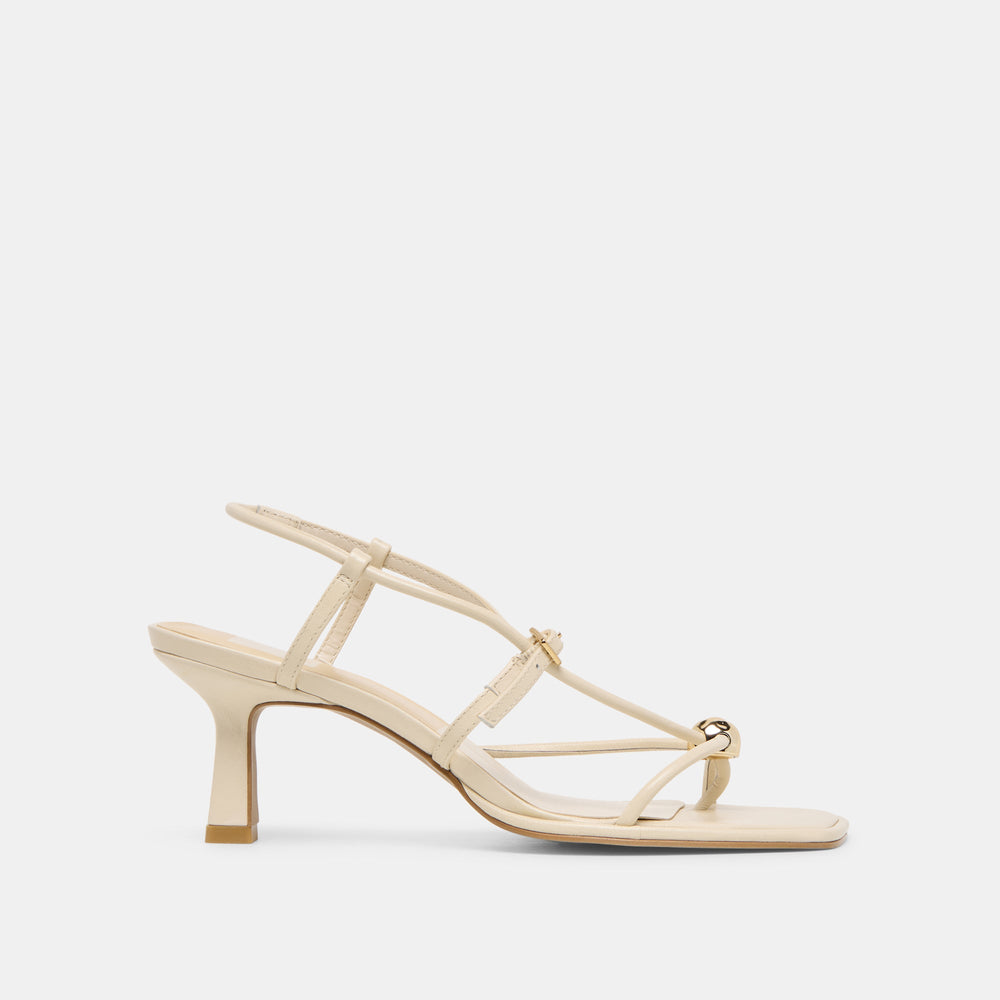 Mylee Creme Leather Heels