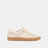Notice Lace Ivory Suede Sneakers