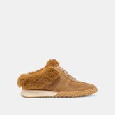 Izzey Plush Lt Brown Suede Sneakers