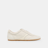 Dorie White Leather Sneakers