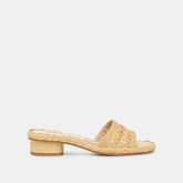 Dixi Lt Natural Cross Hatch Raffia Sandals
