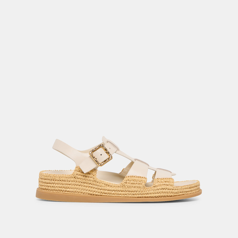 Shenna Bone Leather Sandals