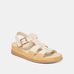 Shenna Bone Leather Sandals