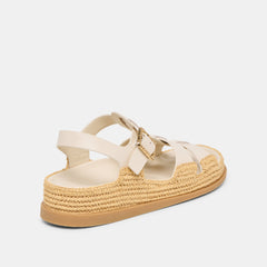 Shenna Bone Leather Sandals