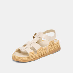 Shenna Bone Leather Sandals
