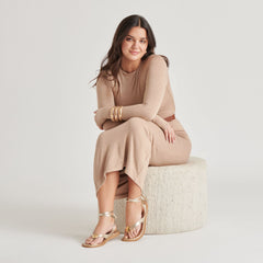 JUDY SANDALS LIGHT GOLD LEATHER