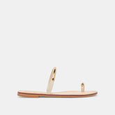 WINK WIDE SANDALS BONE LEATHER