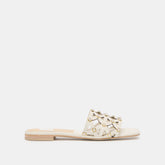 Berrit White Leather Sandals