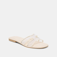 Flori Off White Mesh Sandals
