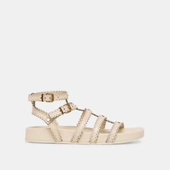 Susana Creme Leather Sandals