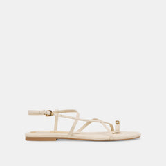 KESHA SANDALS BONE LEATHER