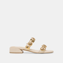 Farrow Creme Leather Sandals