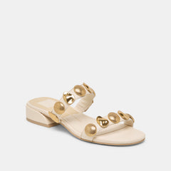 Farrow Creme Leather Sandals