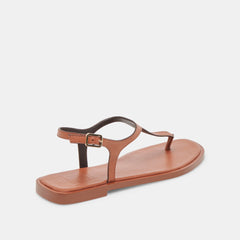 Raye Tan Leather Sandals