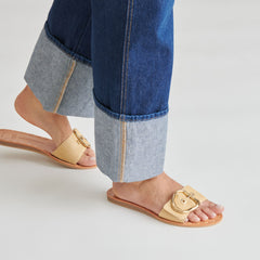 DANNA SANDALS NATURAL RAFFIA