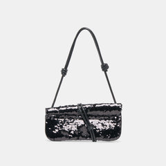Alice Black Sequin Shoulder Bag