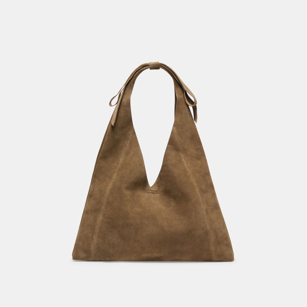 Marie Olive Suede Tote
