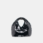Dahlia Sequin Black Sequin Handbag