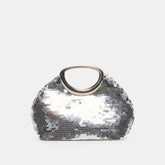 Alina Silver Sequin Handbag