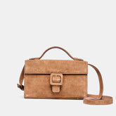 Chris Camel Suede Crossbody