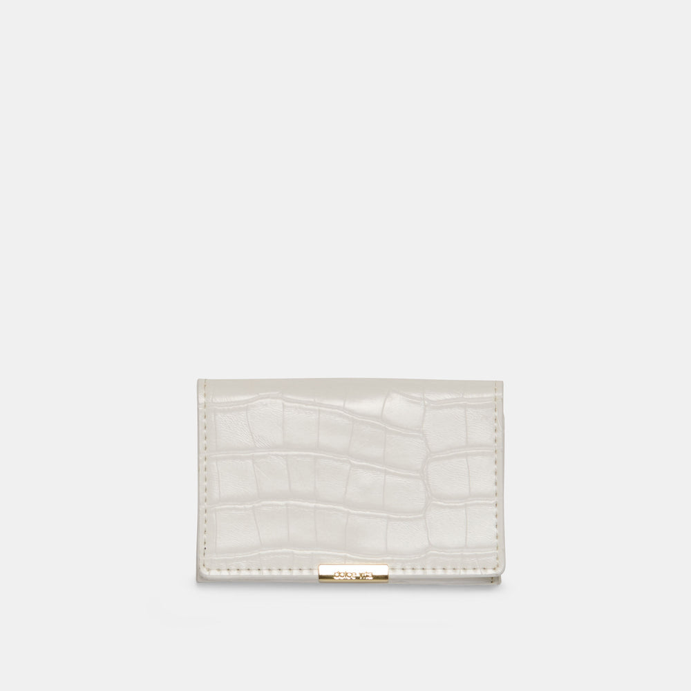 Mini-Me White Croco Stella Wallet