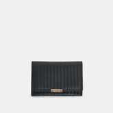 Mini-Me Black Woven Stella Wallet