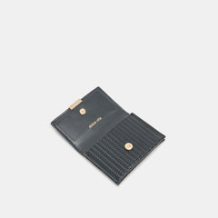Mini-Me Black Woven Stella Wallet