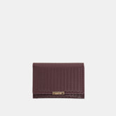 Mini-Me Burgundy Woven Stella Wallet