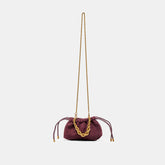 Cleo Burgundy Suede Crossbody