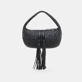Zenia Black Leather Handbag