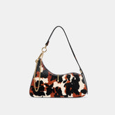 Prya Brown Printed Calf Hair Shoulder Bag