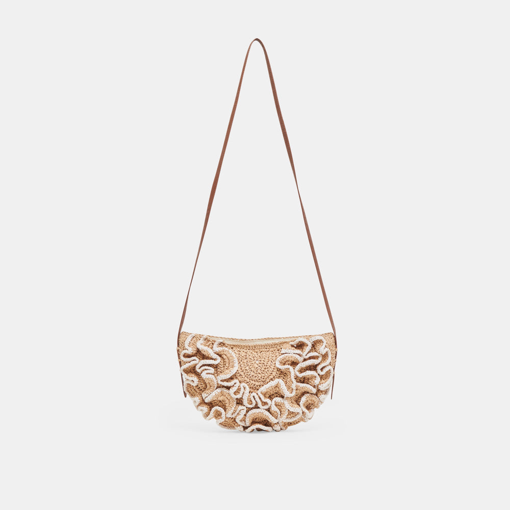 Atrani Natural Raffia Crossbody