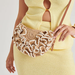 Atrani Natural Raffia Crossbody