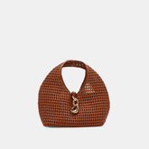 Dahlia Cognac Stella Woven Handbag