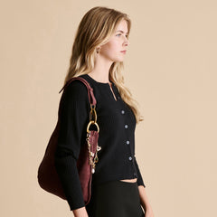 Pearl Gold Chain Bag Charm