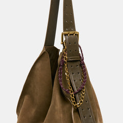 Rope + Chain Burgundy Multi Bag Charm