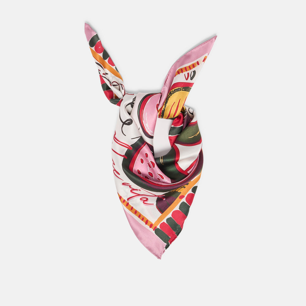 Fruit Pink Multi Scarf