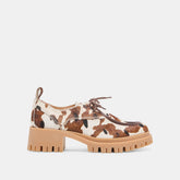 Milza Cocoa Calf Hair Loafers