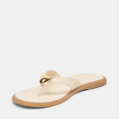 Jaina Bone Leather Sandals