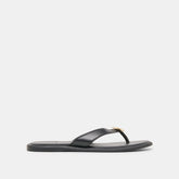 Jaina Black Leather Sandals